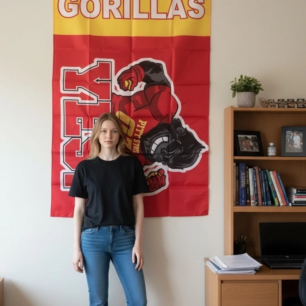 Pitt State Gorillas Banner House Flag – In Bag